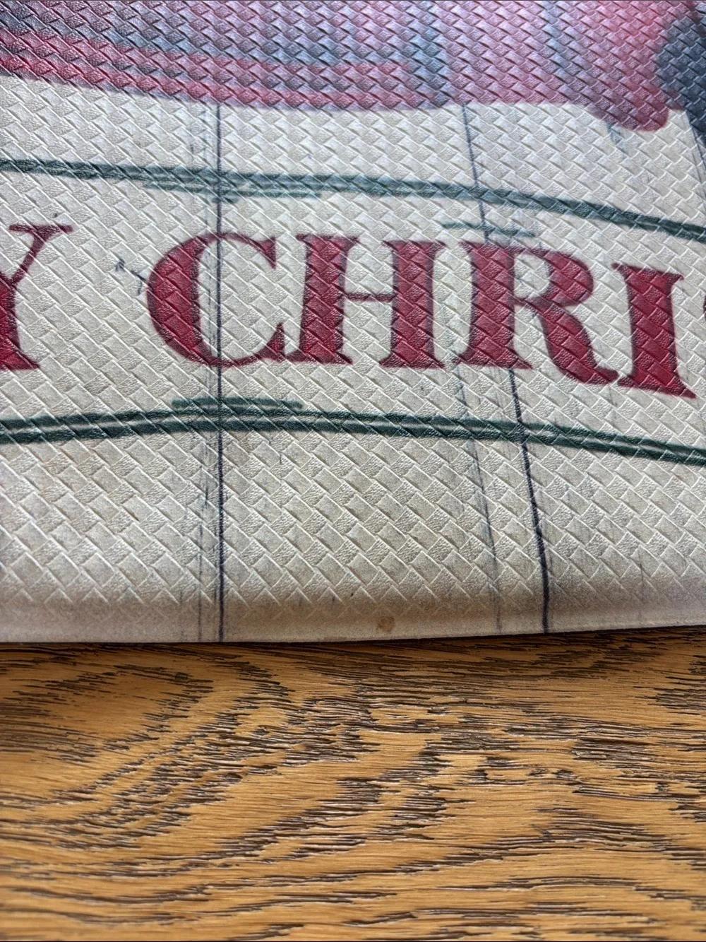 Red Vintage Truck Merry Christmas Accent Cushioned Mat